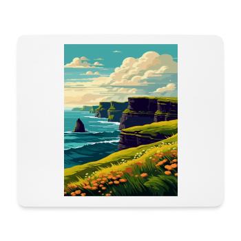 Cliffs Of Moher Irland Vintage Reiseposter WPA - Mousepad (Querformat) - Weiß - Vorne