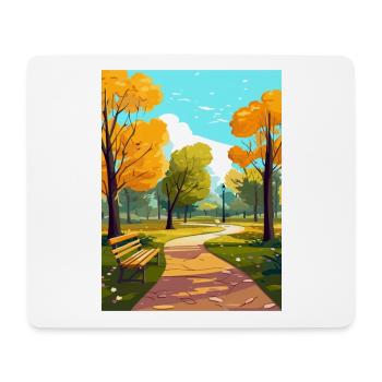 Hyde Park Londres Angleterre Vintage voyage affiche WPA - Tapis de souris (format paysage) - blanc - Devant