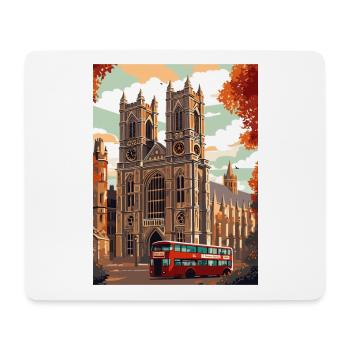 Westminster Abbey London Vintage Reiseposter WPA - Mousepad (Querformat) - Weiß - Vorne