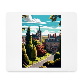 Halifax England Yorkshire Vintage Reiseposter - Mousepad (Querformat) - Weiß - Vorne