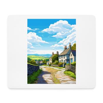 Altarnun Angleterre Souvenir Vintage voyage affiche - Tapis de souris (format paysage) - blanc - Devant