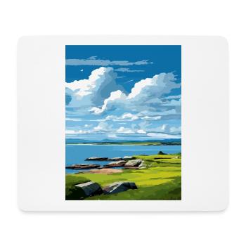 Isle Of Shapinsay Scotland Vintage Travel Poster - Mouse Pad (horizontal) - white - Front