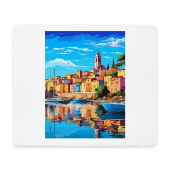 La Spezia Italien Vintage Reiseposter WPA Souvenir - Mousepad (Querformat) - Weiß - Vorne