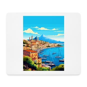 Naples Italy Decoration Vintage Travel Poster WPA - Mouse Pad (horizontal) - white - Front