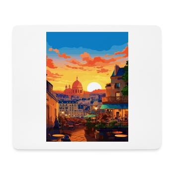 Paris Frankreich Vintage Reiseposter WPA Souvenir - Mousepad (Querformat) - Weiß - Vorne