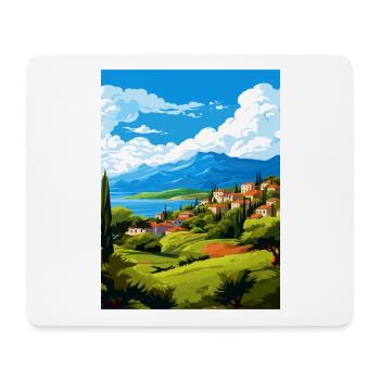 Sparta Griechenland Dekoration Vintage Reiseposter WPA - Mousepad (Querformat) - Weiß - Vorne