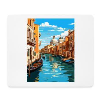 Venise Italie Décoration St Mark S Square Souvenir - Tapis de souris (format paysage) - blanc - Devant