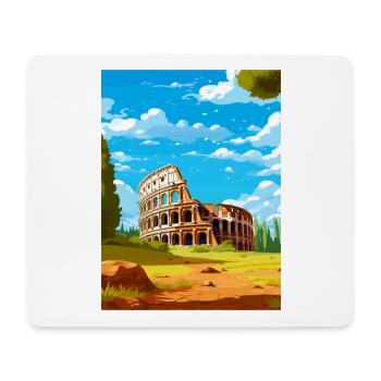 Rome Italy Vintage Travel Poster WPA Souvenir - Mouse Pad (horizontal) - white - Front