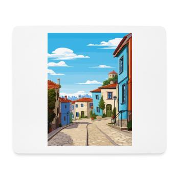 Barcelos Portugal Vintage Voyage Poster Souvenir - Tapis de souris (format paysage) - blanc - Devant