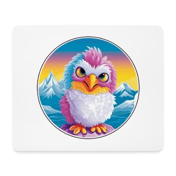 Chicken Watercolor Cartoon Kawaii Pet Animal Color - Mouse Pad (horizontal) - white - Front