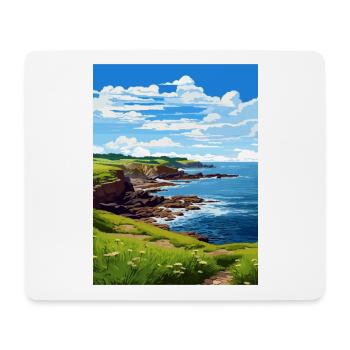 Prussia Cove Cornwall Vintage Reiseposter WPA - Mousepad (Querformat) - Weiß - Vorne