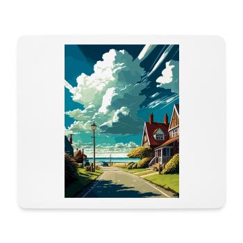 New Romney England Kent Vintage Reiseposter WPA - Mousepad (Querformat) - Weiß - Vorne