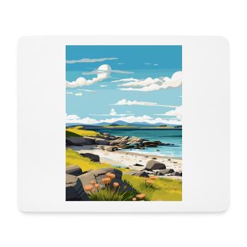 Isle Of Iona Schottland Vintage Reiseposter WPA - Mousepad (Querformat) - Weiß - Vorne