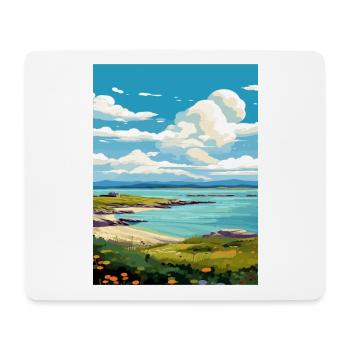 Isle Of Gigha Schottland Vintage Reiseposter WPA - Mousepad (Querformat) - Weiß - Vorne
