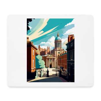 Leeds England Yorkshire Vintage Reiseposter WPA - Mousepad (Querformat) - Weiß - Vorne