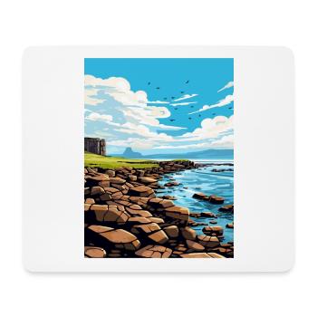 Isle Of Staffa Schottland Vintage Reiseposter WPA - Mousepad (Querformat) - Weiß - Vorne