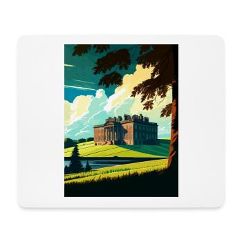 Lyme Park Decoration Vintage Travel Poster WPA Art - Mouse Pad (horizontal) - white - Front