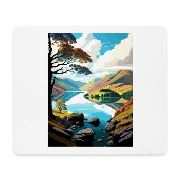 Ullswater Decoration Vintage Travel Poster WPA Art - Mouse Pad (horizontal) - white - Front
