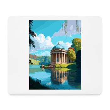 Stourhead Decoration Vintage Travel Poster WPA Art - Mouse Pad (horizontal) - white - Front