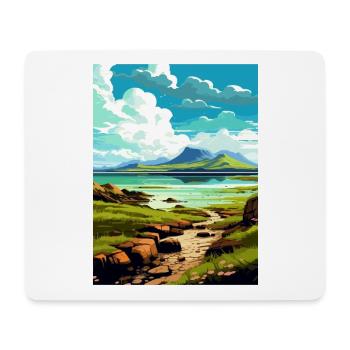 Isle Of Eigg Schottland Vintage Reiseposter WPA - Mousepad (Querformat) - Weiß - Vorne