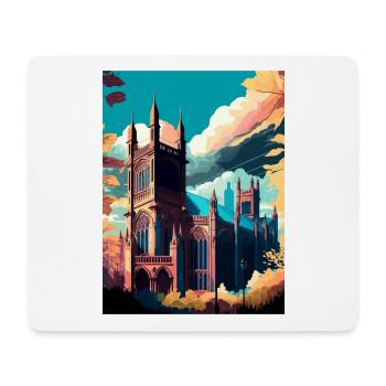 Manchester England Vintage Travel Poster Souvenir - Mouse Pad (horizontal) - white - Front