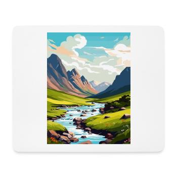 Ben Nevis Scotland Vintage Travel Poster Souvenir - Mouse Pad (horizontal) - white - Front