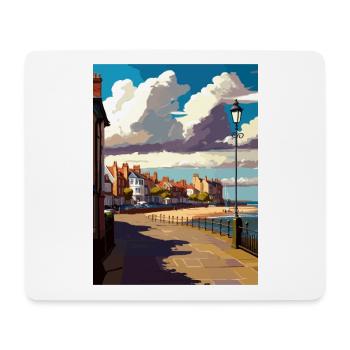 Bridlington England Vintage Reiseposter Souvenir - Mousepad (Querformat) - Weiß - Vorne