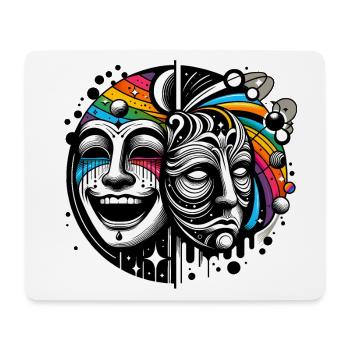 Die Maske 14_80 - Mousepad (Querformat) - Weiß - Vorne
