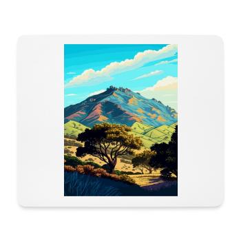 Mount Diablo State Park Kalifornien Reiseposter - Mousepad (Querformat) - Weiß - Vorne