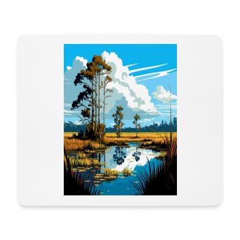 Big Cypress National Preserve Florida Souvenir - Mousepad (Querformat) - Weiß - Vorne