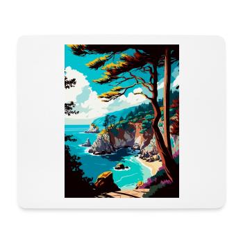 Julia Pfeiffer Burns State Park Kalifornien Reisen - Mousepad (Querformat) - Weiß - Vorne