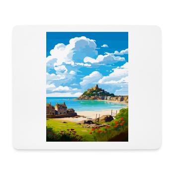 Marazion Cornwall Vintage Reiseposter Souvenir - Mousepad (Querformat) - Weiß - Vorne