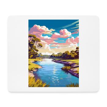 Parc d’État de la rivière Myakka Affiche de voyage Vintage WPA - Tapis de souris (format paysage) - blanc - Devant