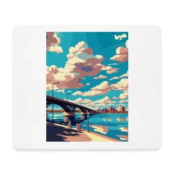 Tempe Town lac Arizona Vintage voyage affiche WPA - Tapis de souris (format paysage) - blanc - Devant
