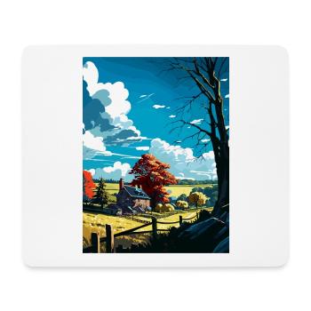 Chester County Pennsylvania Vintage Reiseposter - Mousepad (Querformat) - Weiß - Vorne