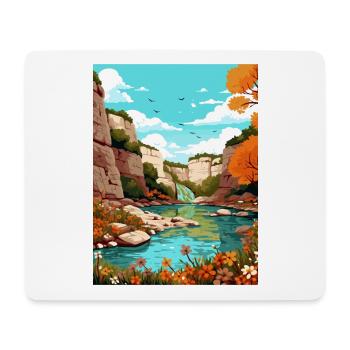 Guadalupe River State Park Texas Travel Poster - Mouse Pad (horizontal) - white - Front