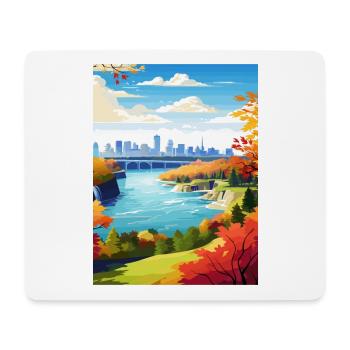 Niagara Falls New York State Vintage-Reiseposter - Mousepad (Querformat) - Weiß - Vorne