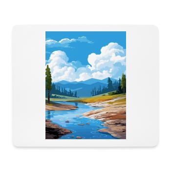 Hot Springs National Park Vintage Travel Poster - Mouse Pad (horizontal) - white - Front