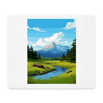 Parc national de Sitka Alaska Vintage affiche de voyage - Tapis de souris (format paysage) - blanc - Devant