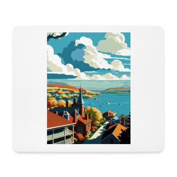 Canandaigua New York State Vintage Travel Poster - Mouse Pad (horizontal) - white - Front