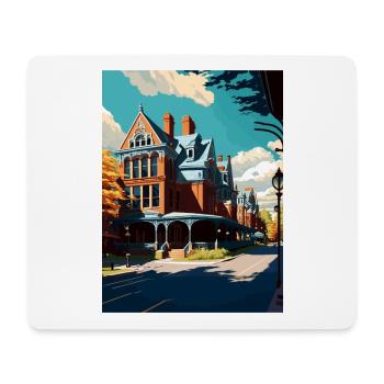 Saratoga Springs New York State Travel Poster - Mouse Pad (horizontal) - white - Front