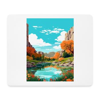 Garner State Park Parkwall Texas Reiseposter - Mousepad (Querformat) - Weiß - Vorne