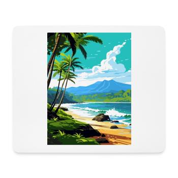 Waianapanapa Hawaii Vintage Reiseposter Souvenir - Mousepad (Querformat) - Weiß - Vorne