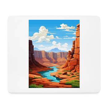 Vernal Utah affiches Vintage voyage affiche Souvenir - Tapis de souris (format paysage) - blanc - Devant