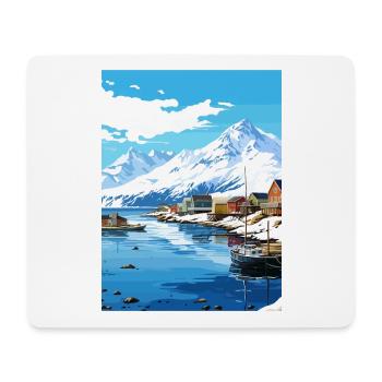 Dutch Harbor Alaska Vintage Reiseposter Souvenir - Mousepad (Querformat) - Weiß - Vorne