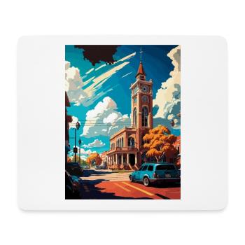 Stockton California Vintage Reiseposter Souvenir - Mousepad (Querformat) - Weiß - Vorne