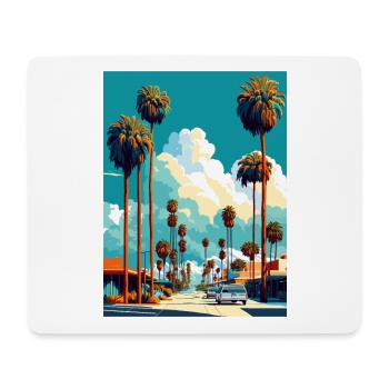 Santa Ana Californie Vintage voyage affiche WPA Art - Tapis de souris (format paysage) - blanc - Devant