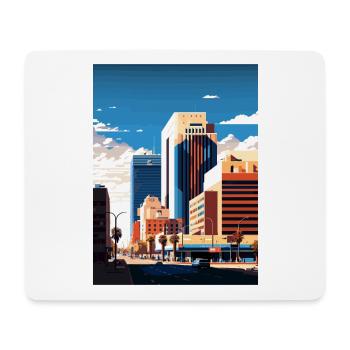 Glendale Arizona Vintage voyage affiche Souvenir - Tapis de souris (format paysage) - blanc - Devant