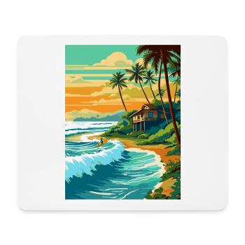 North Shore Hawaii Vintage Travel Poster Souvenir - Mouse Pad (horizontal) - white - Front