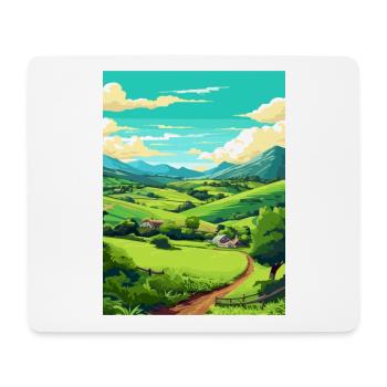 Waimea Hawaii Vintage voyage affiche WPA Souvenir - Tapis de souris (format paysage) - blanc - Devant